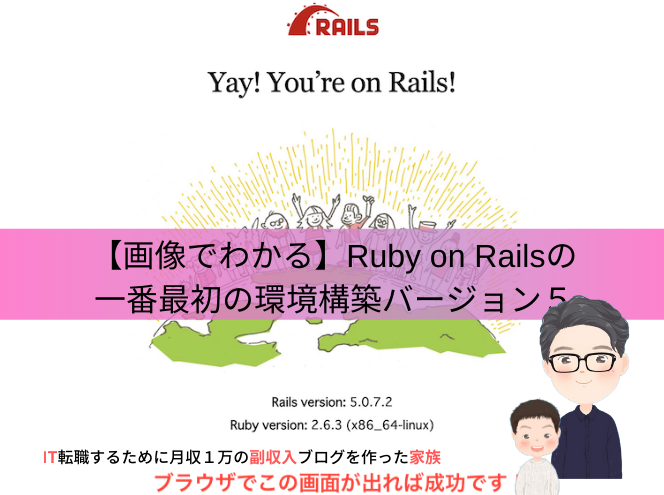 Ruby on Railsのv5で最初の環境構築を確実に作る